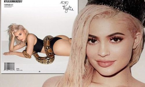 Kylie Jenner Poses with Huge Snake in Calendar Shoot